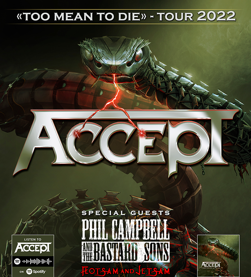 ACCEPT: Too Mean To Die Tour 2022