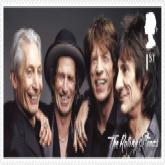 Großbritannien, London: Von der Royal Mail herausgegebenes Foto eines neuen Sondermarken-Sets von 12 Briefmarken mit Fotos der Rockband Rolling Stones